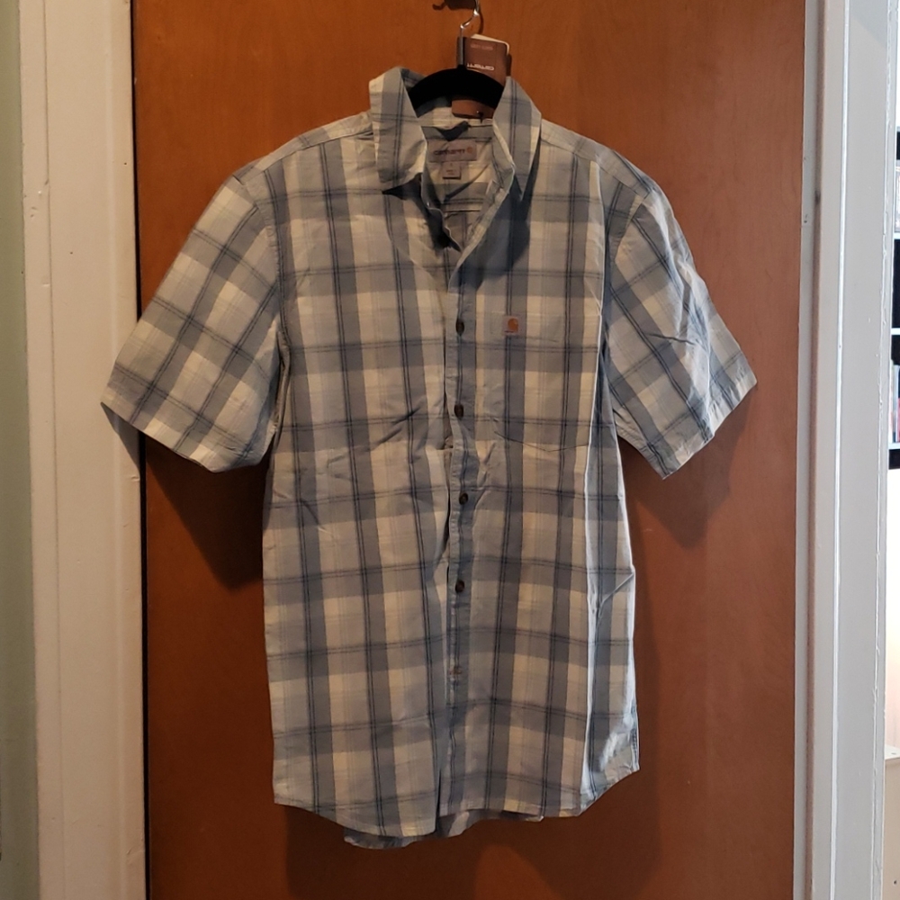 Short sleeve cotton button down